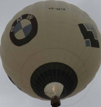 BMW-Ballon-D-OKTP, der aktuelle Hei&szlig;luftballon des Ballonpiloten Ihres Vertrauens, dem Uwe