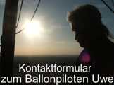 Anfrage- und Buchungsformular f&uuml; Ballonfahrten und Luftwerbung